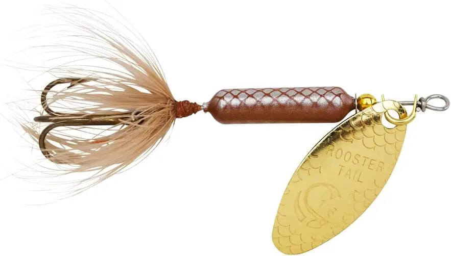 Yakima Bait Wordens Original Rooster Tail Spinner Lure, Brown, 1:8-Ounce