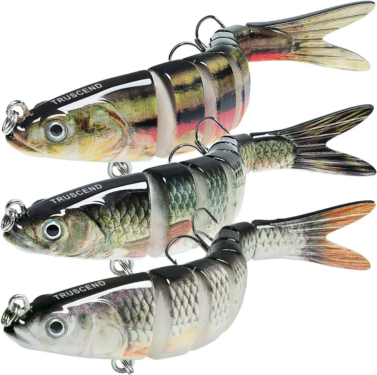 TRUSCEND Fishing Lures Multi Jointed Swimbaits Slow Sinking
